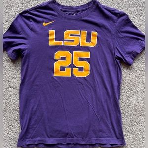 Nike Men's LSU #25 Simmons Jersey T-Shirt, Size Medium EUC